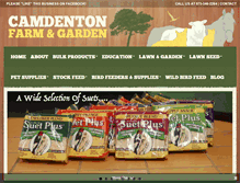 Tablet Screenshot of camdentonfarmandgarden.com